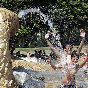 Wasserspaß im Volkspark pausiert vorübergehend