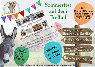 Sommerfest Eselhof-Wetterau