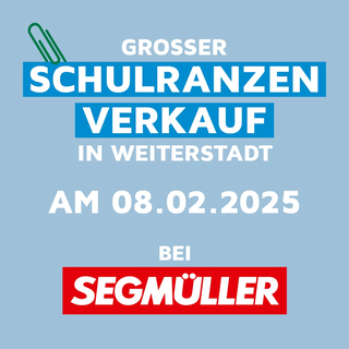 Großer Schulranzen-Verkauf