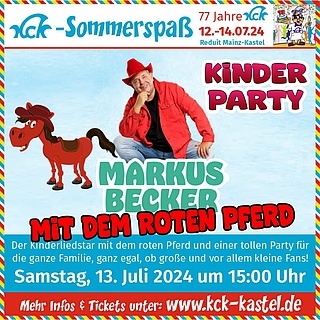 ABGESAGT: KCK präsentiert das Kinderkonzert: Markus Becker "Das Rote Pferd"