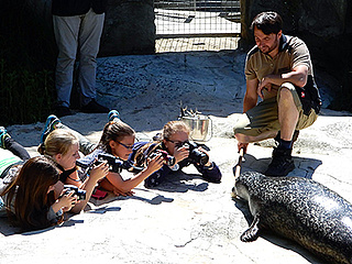 Vernissage: "Bitte lächeln - Kinder fotografieren Zootiere"