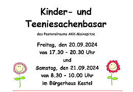 Kinder- und Teeniesachenbasar Mainz-Kastel