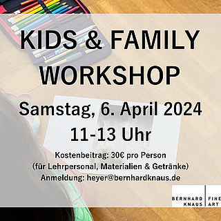 Kids & Family Workshop Ausstellung 'Shifting Surfaces'