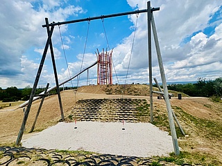 Polizei schließt Rutschenturm im Spielpark Hochheim