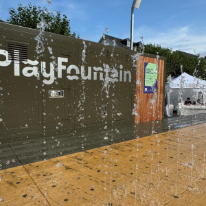 Wasserspielplatz "PlayFountain" bis 1. September verlängert