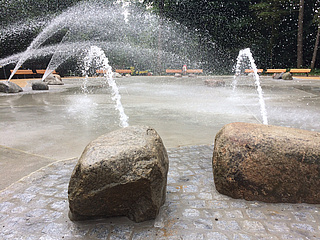 Wasserspielplatz im Scheerwald wieder geöffnet