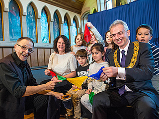 Spaß beim Kinder-Neujahrsempfang